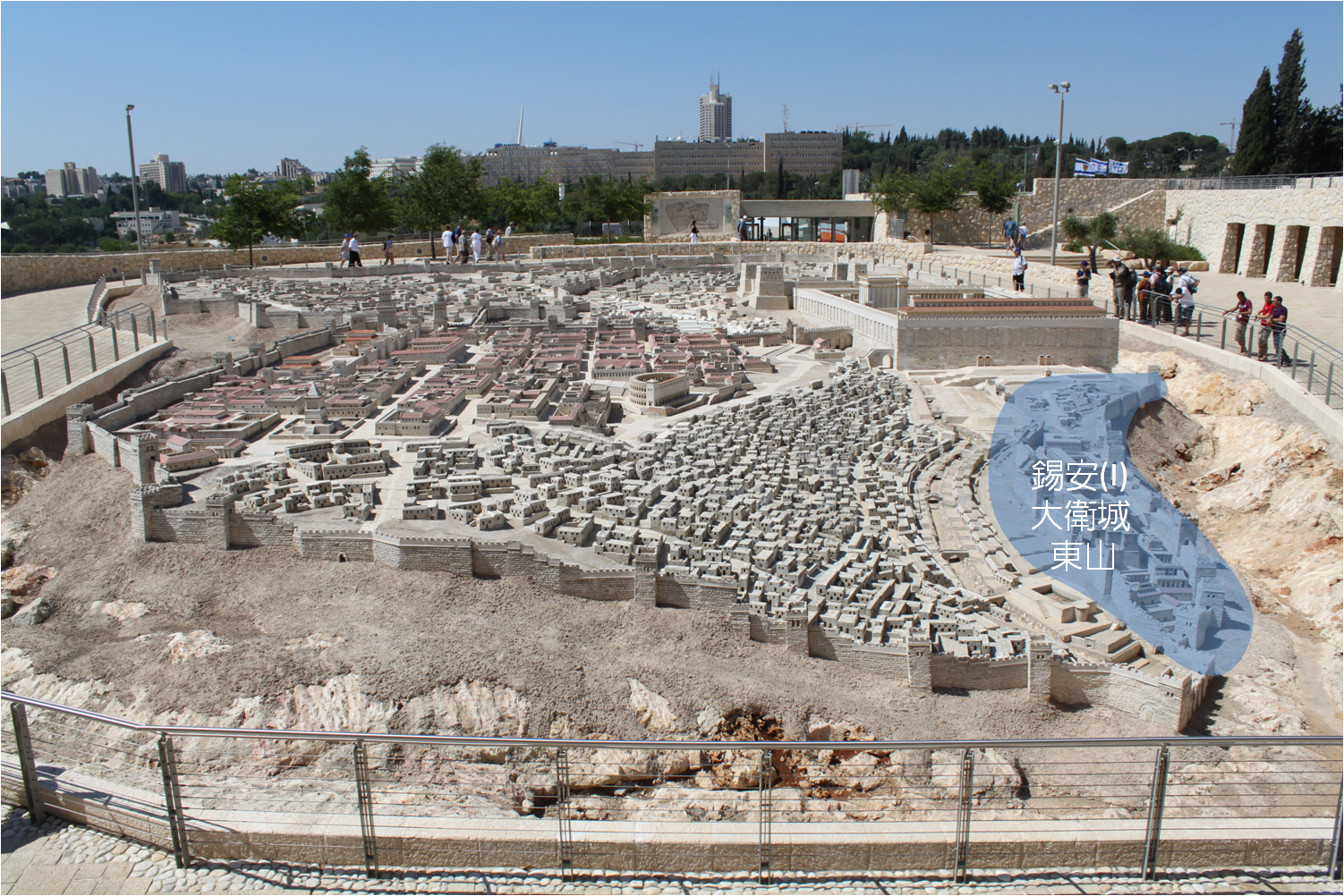 上图：耶路撒冷以色列博物馆的耶路撒冷模型。